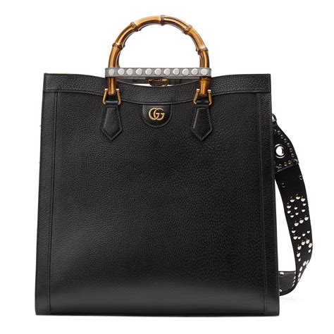 gucci tote large|gucci large tote bag black.